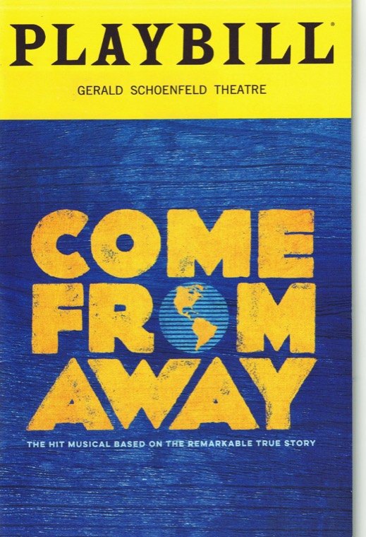 My Playbill for Come from Away