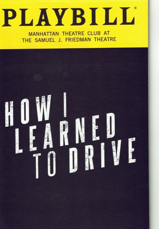My Playbill for How I Learned to Drive